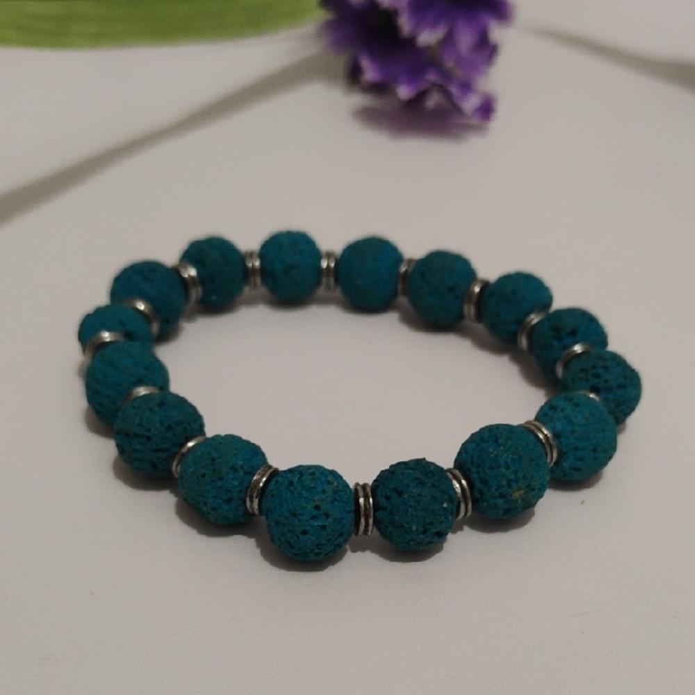 Turquoise Unisex Aroma Diffuser Bracelet – New